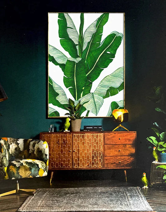 Banana Leaf Painting For Wall Art