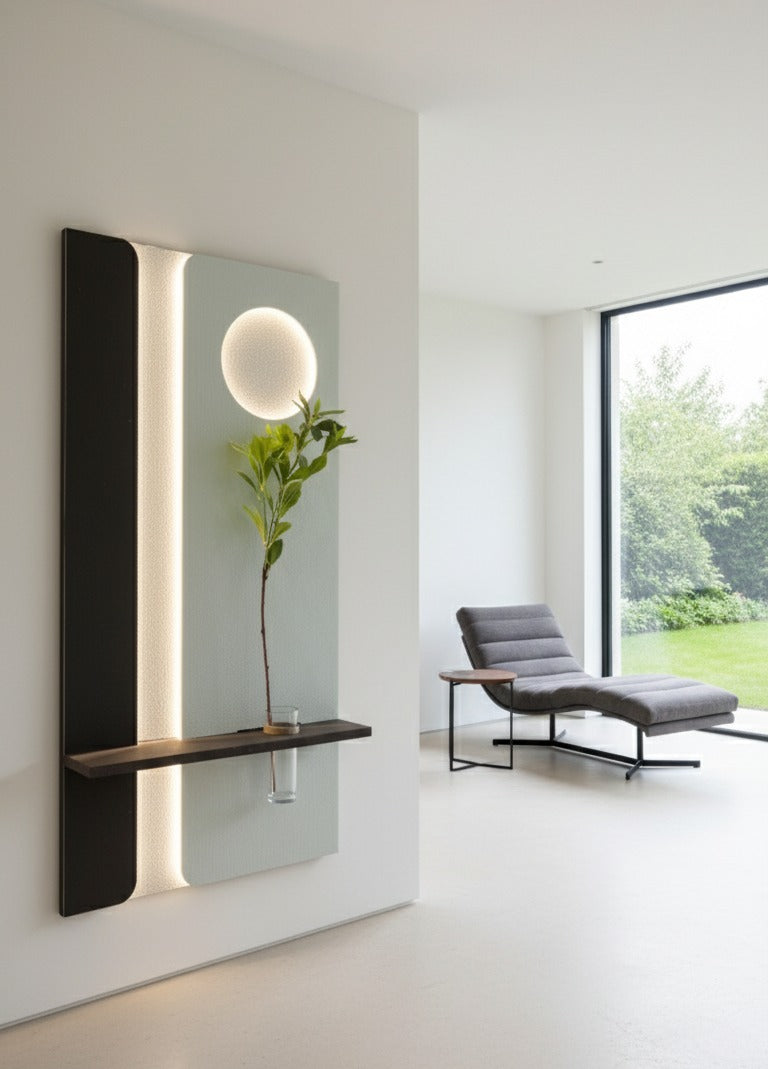 Lunar Glow – LED Sandstone Wall Art