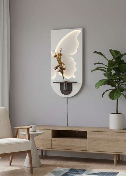 Butterfly Radiance – LED Sandstone Wall Art with Remote