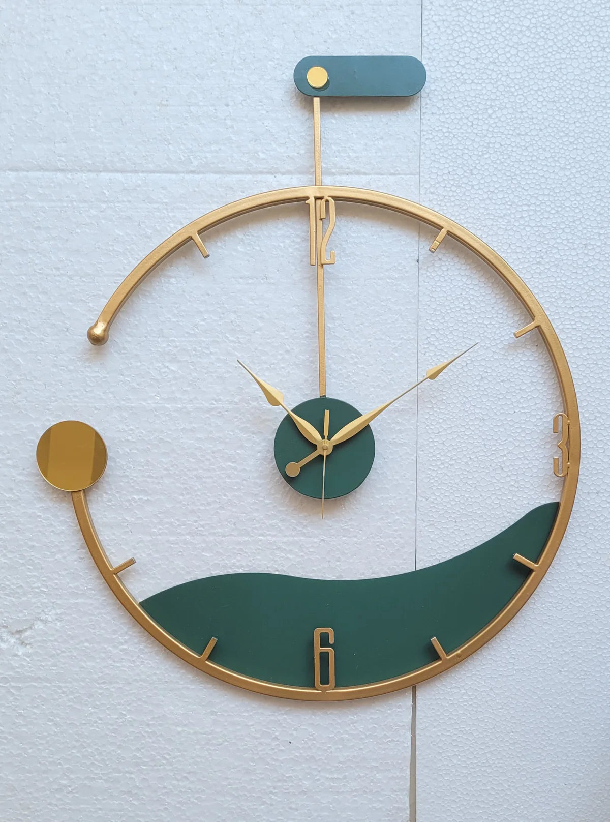 Double Ring Metal Wall Clock