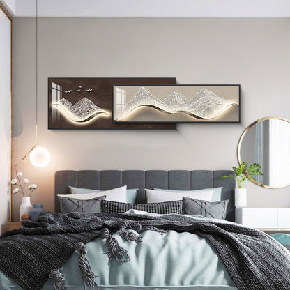 Waves of Serenity Dual-Frame Crystal Wall Art