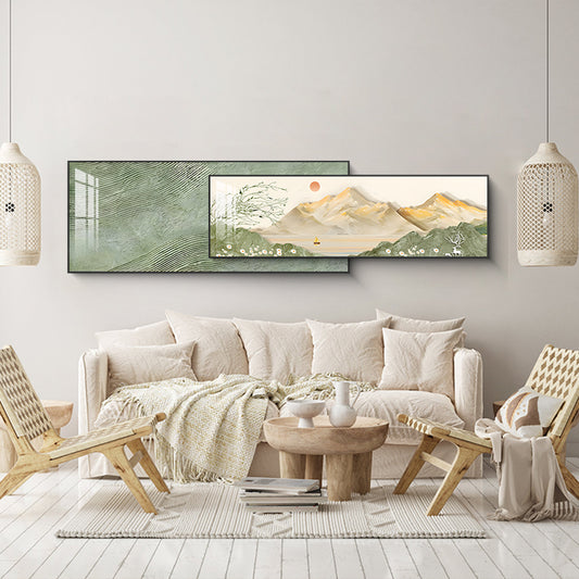 Tranquil Bloom Dual-Frame Crystal Wall Art