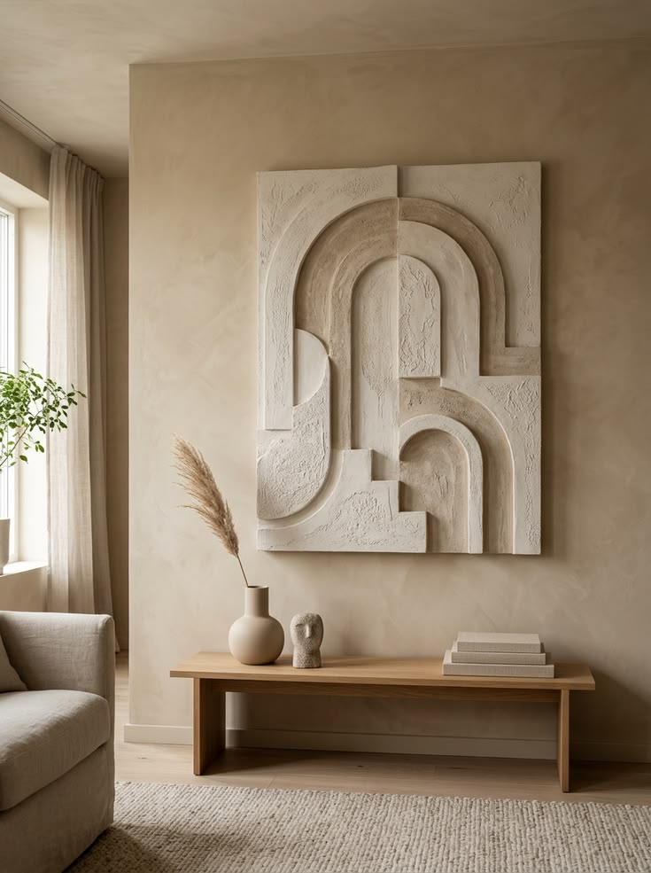 Architectural Harmony – Contemporary Textured Wall Art