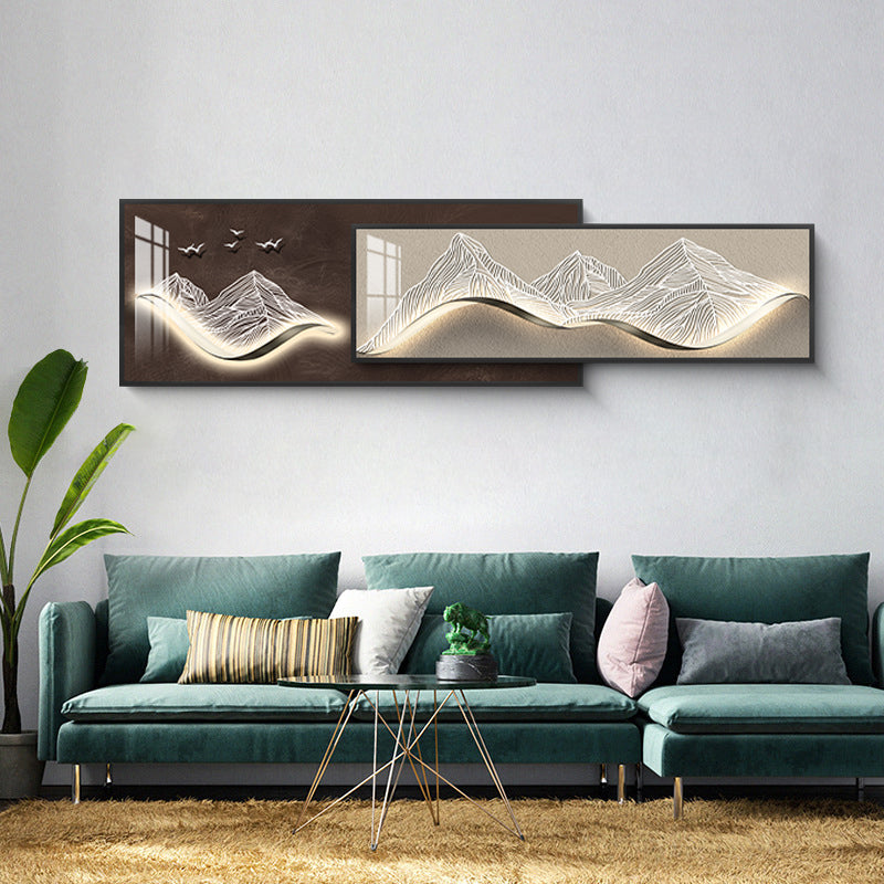 Waves of Serenity Dual-Frame Crystal Wall Art