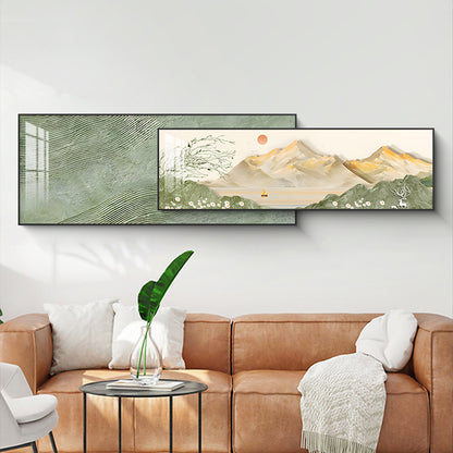 Tranquil Bloom Dual-Frame Crystal Wall Art