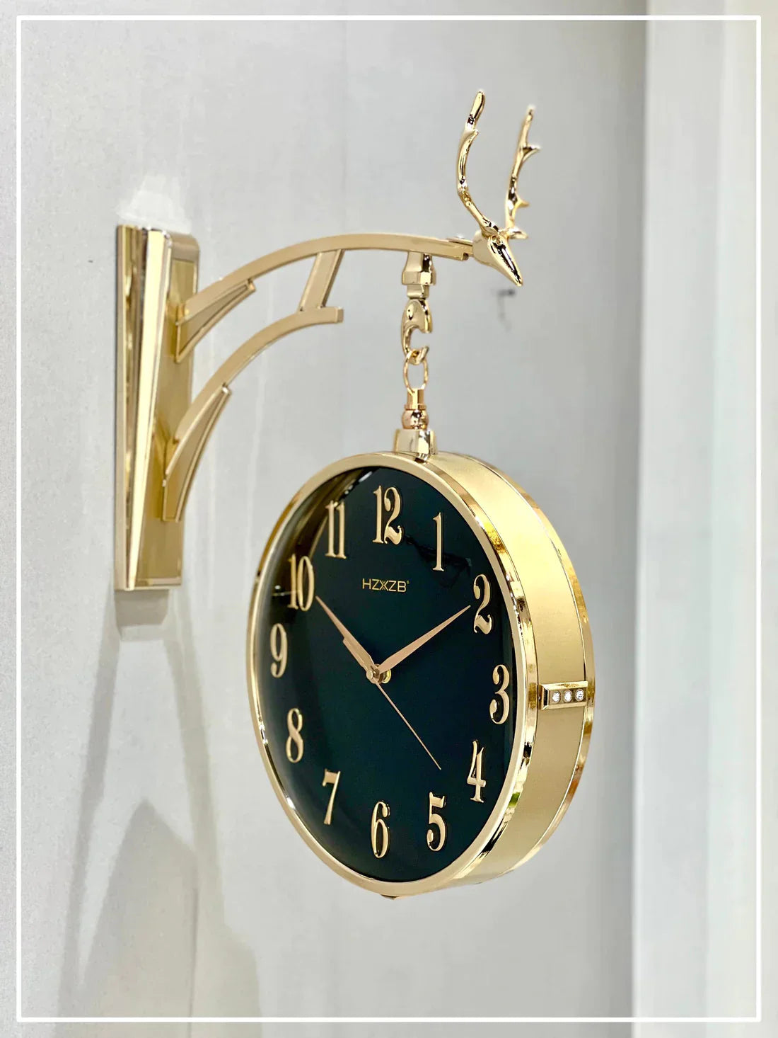 Double Sided Round Clock