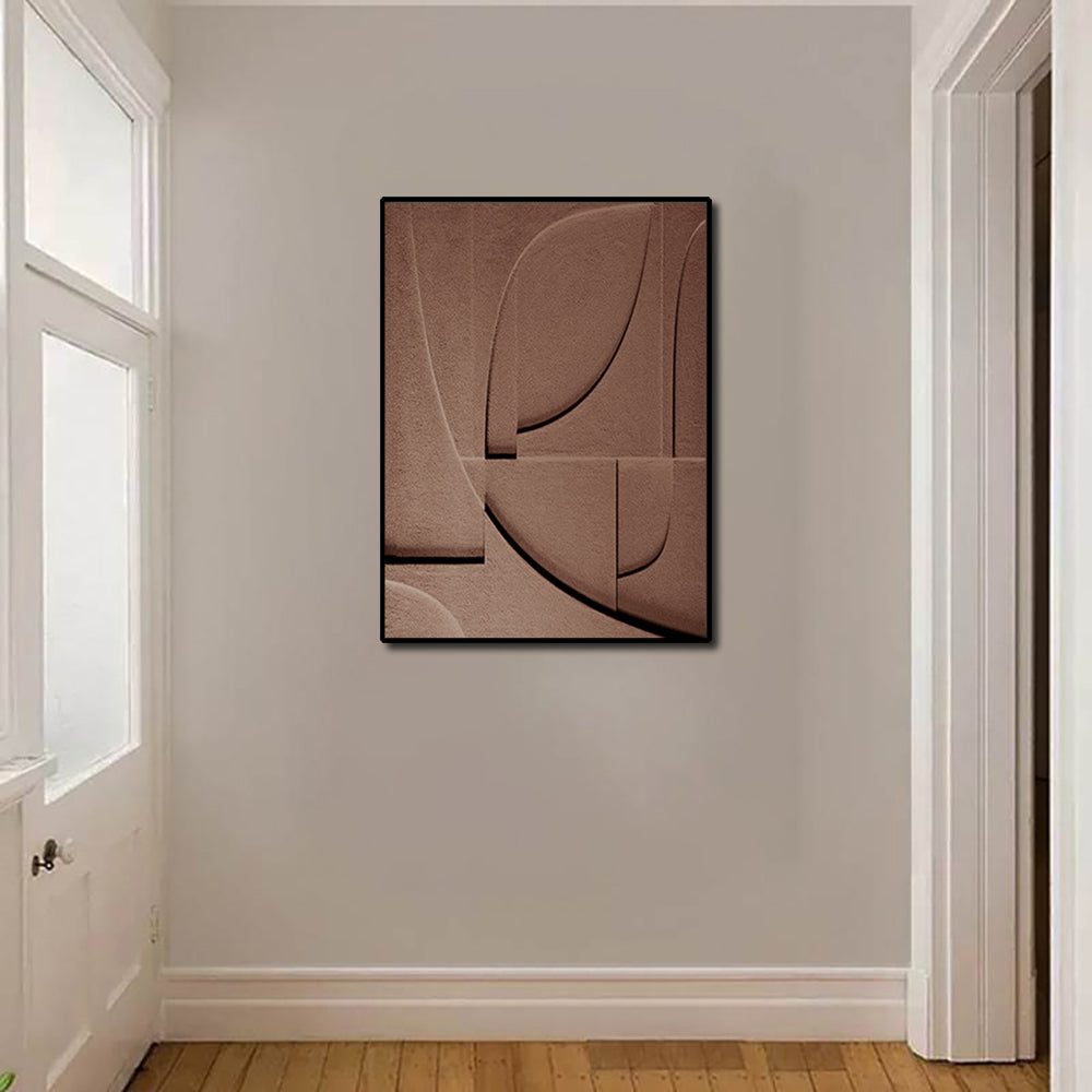 Abstract Brown Flow Painting