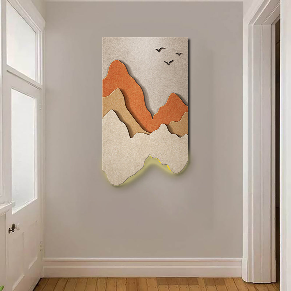 A Minimalist Mountain Landscape Painting