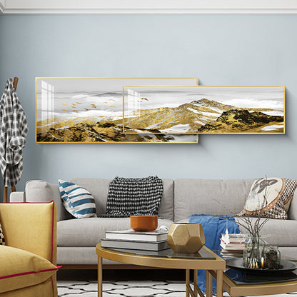 Majestic Horizon Dual-Frame Crystal Wall Art – 30x100 cm & 40x100 cm