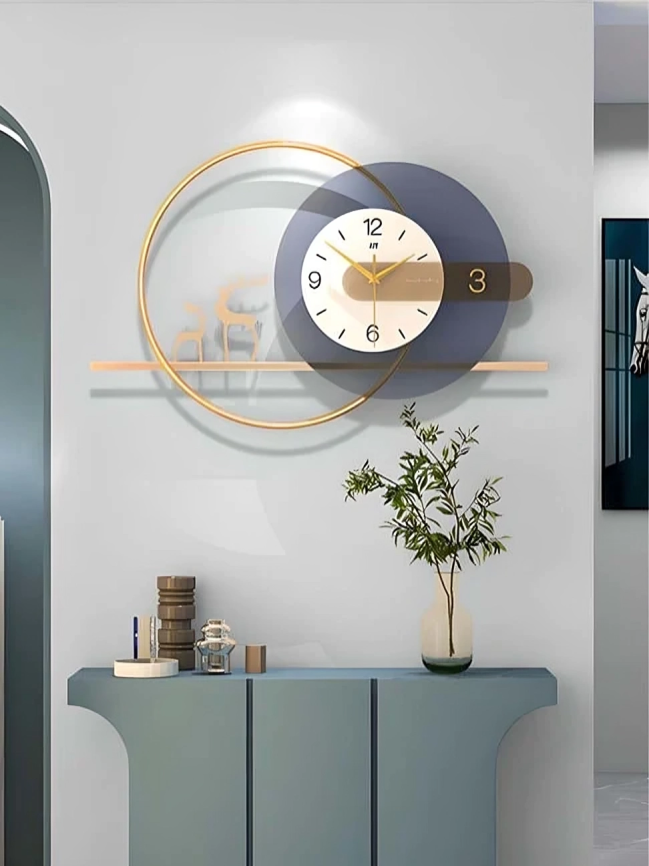 Iron Wall Clock For Living Room