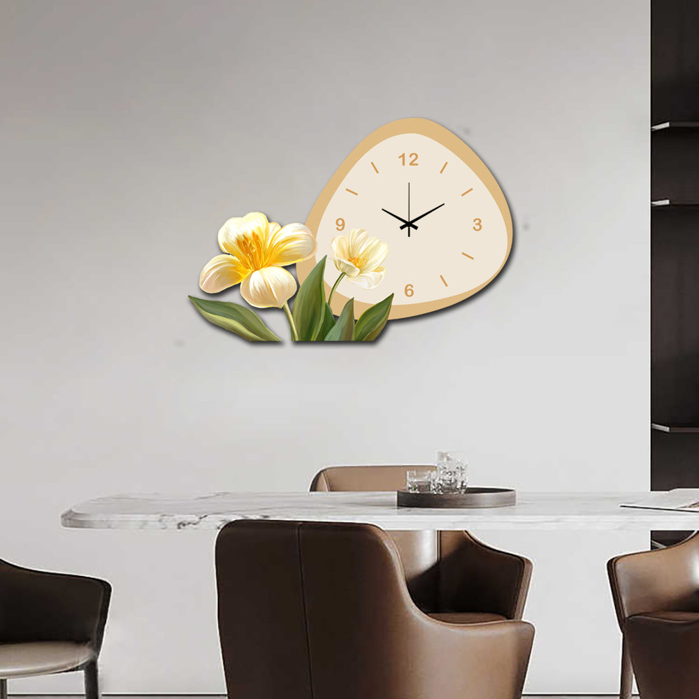 Blooming Elegance Wall Clock