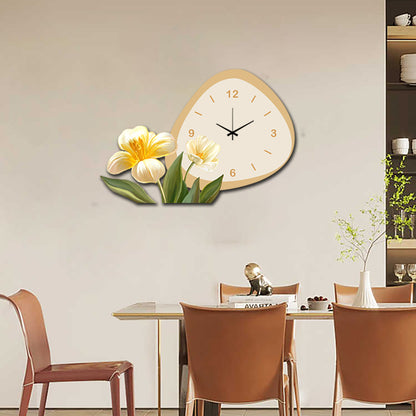 Blooming Elegance Wall Clock