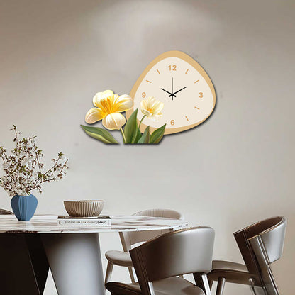 Blooming Elegance Wall Clock