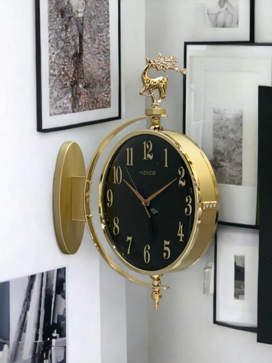 Innovative Dual-Sided Wall Clock