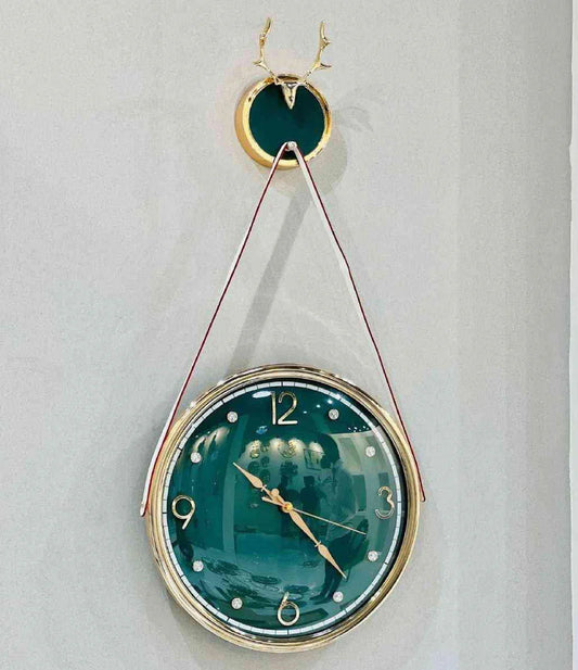 Round Hanging Belt Clock (Green)