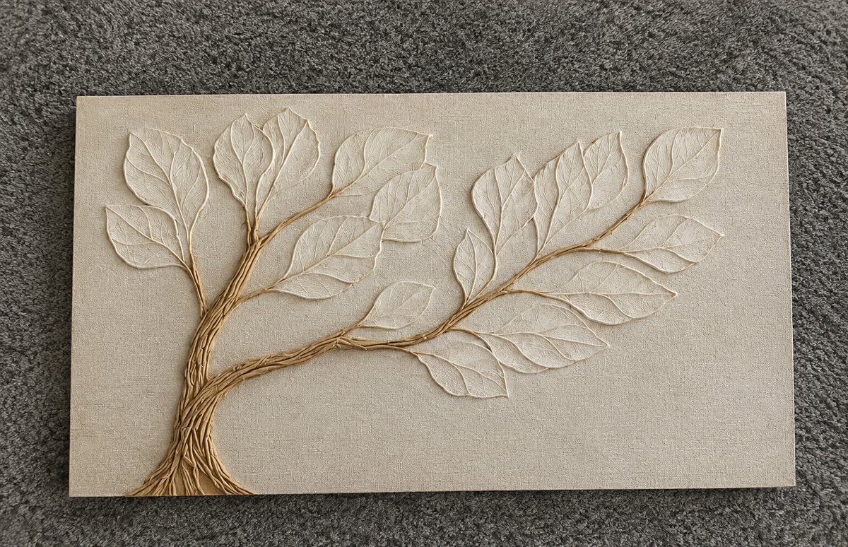 Tree of Serenity – Elegant Handmade Textured Wall Art