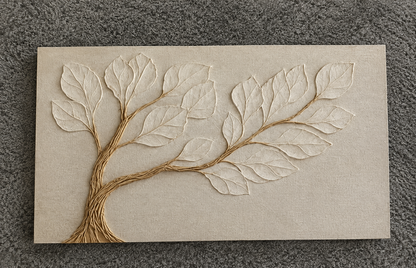 Tree of Serenity – Elegant Handmade Textured Wall Art