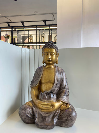 Antique Gold Meditating Buddha Artifact