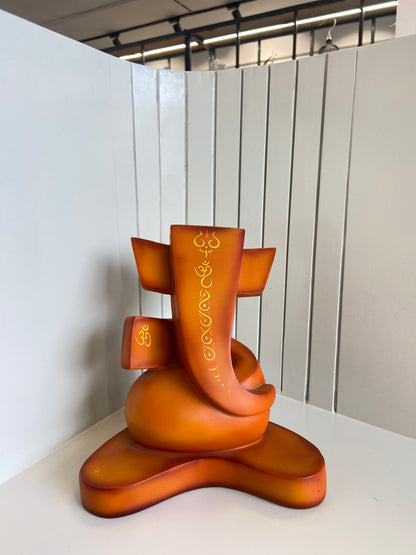 Matte Orange Ganesha Artifact