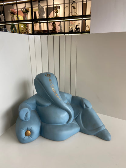Minimalist Reclining Ganesha Artifact