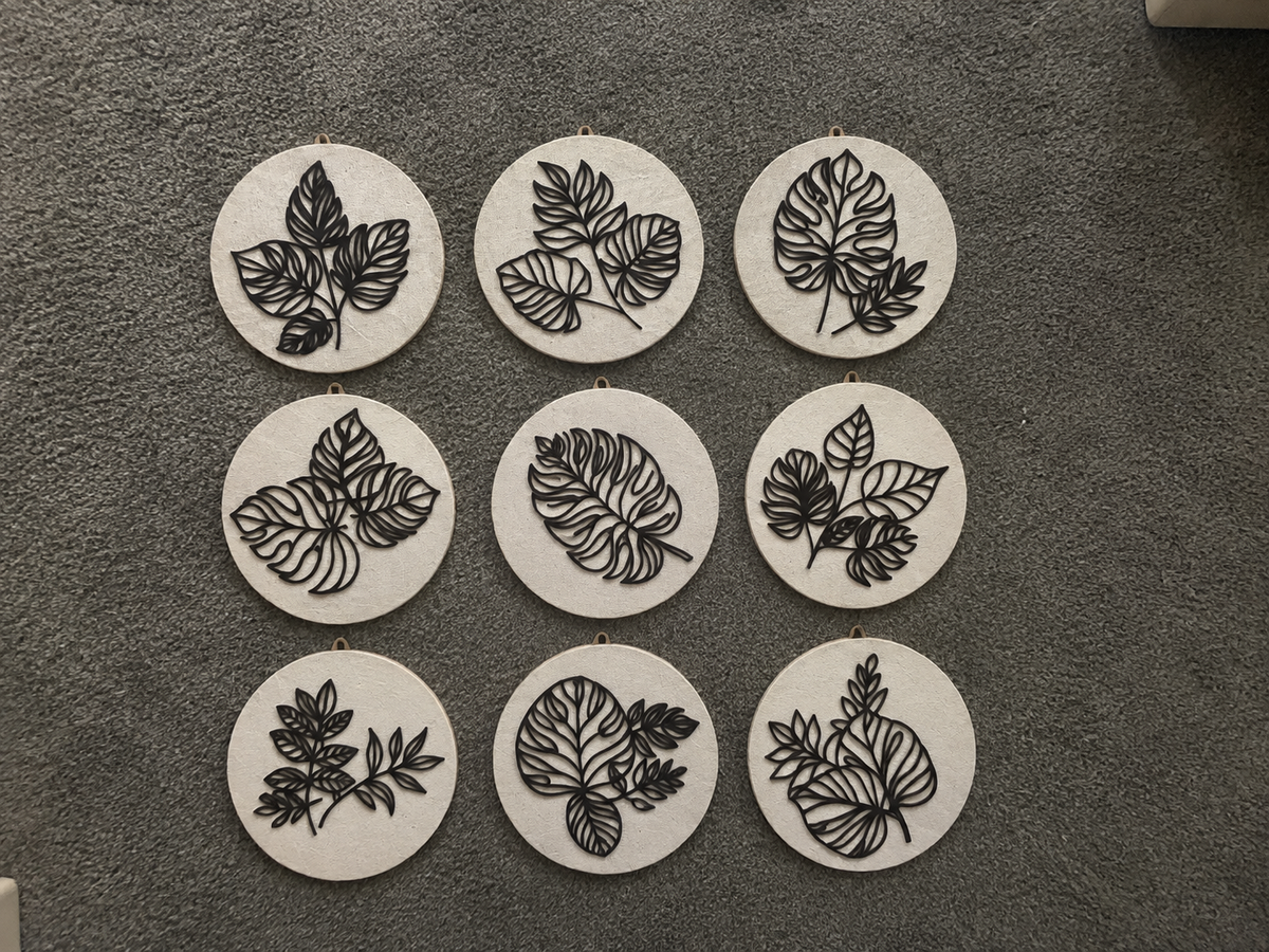 Artisanal 3D Botanical Sand Art Set