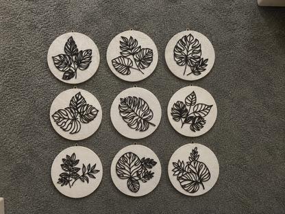 Artisanal 3D Botanical Sand Art Set