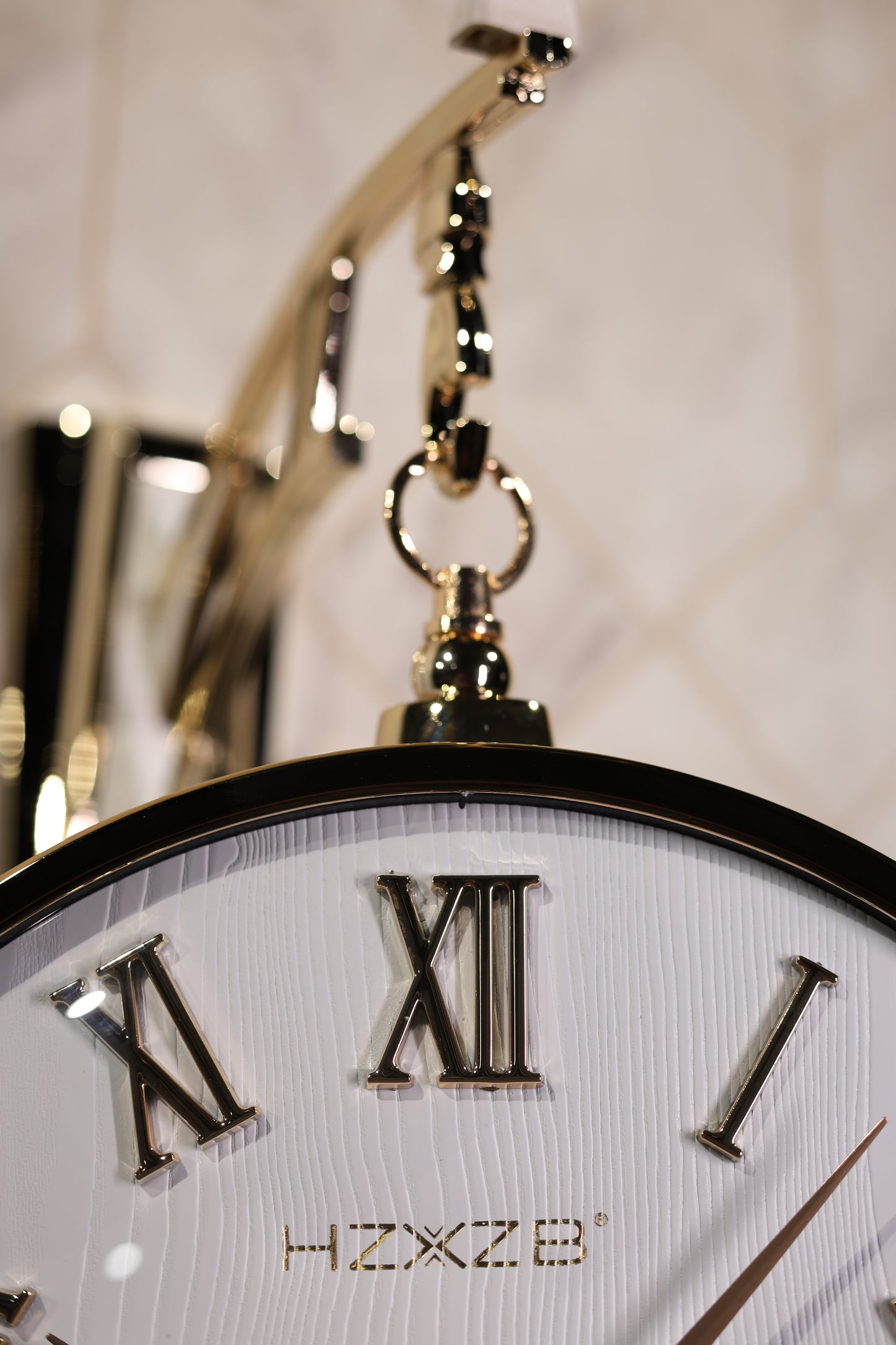 Timeless White Double-Sided Hanging Clock