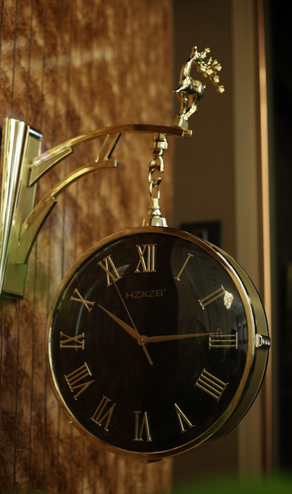 Luxurious Double-Sided Wall Clock