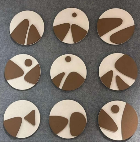 The Desert Echoes Series – 9-Piece Handcrafted Minimalist Sand Art Circular Discs