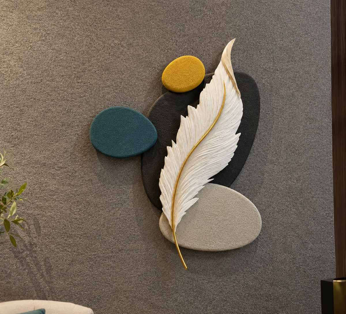 Plume – Modern 3D Wall Sculpture