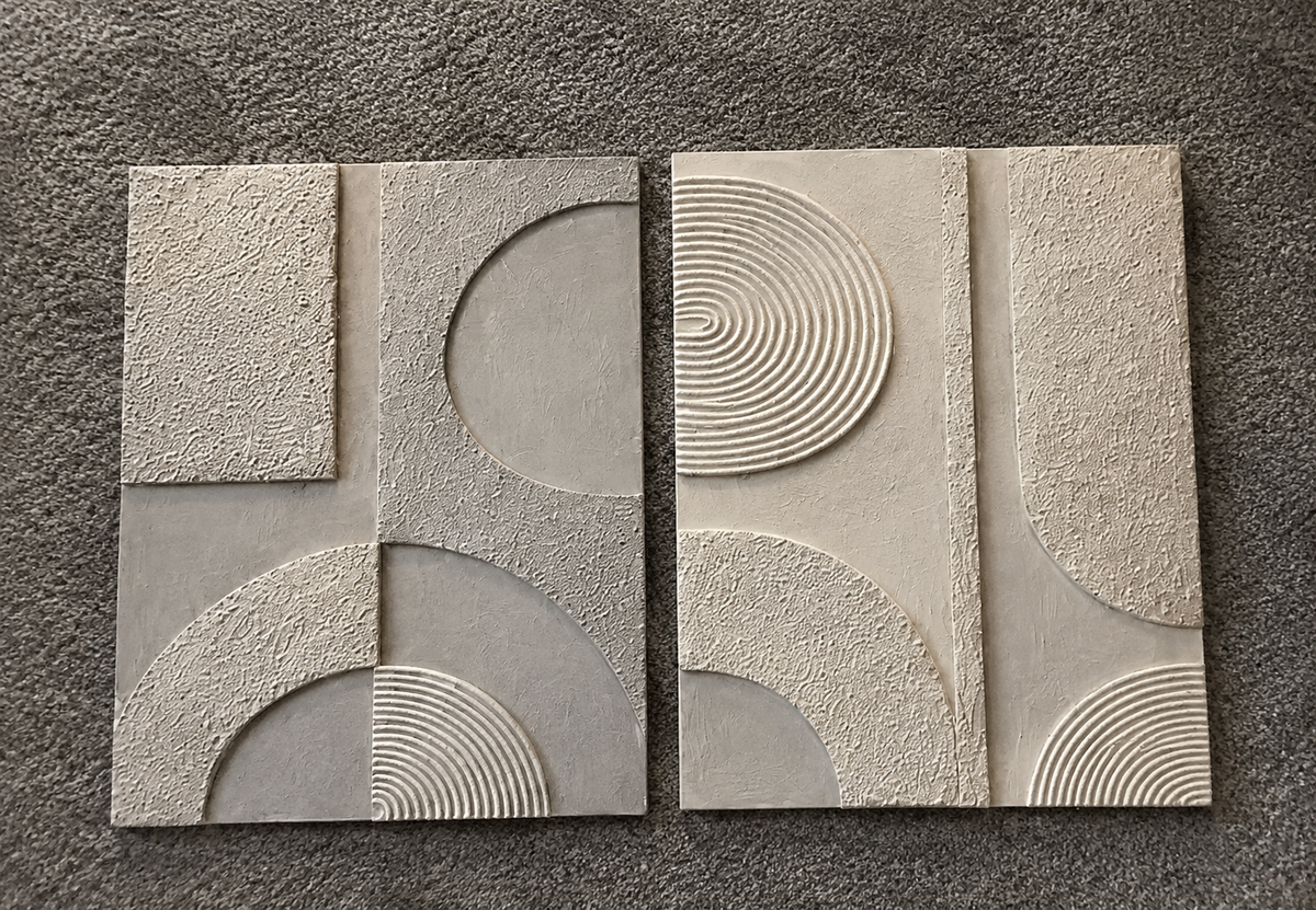 Earthbound Geometry – Contemporary Textured Abstract Wall Art