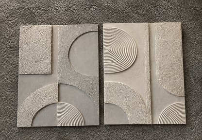 Earthbound Geometry – Contemporary Textured Abstract Wall Art