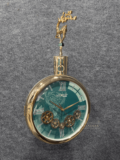 Luxury Double-Sided Mechanical Gear Clock