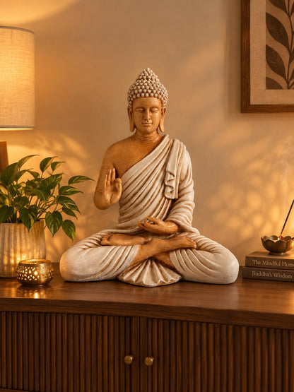Serene Blessing Buddha Artifact