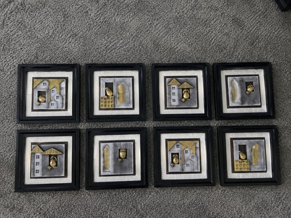 Handmade 8-Piece Sand Art Wall Painting Set