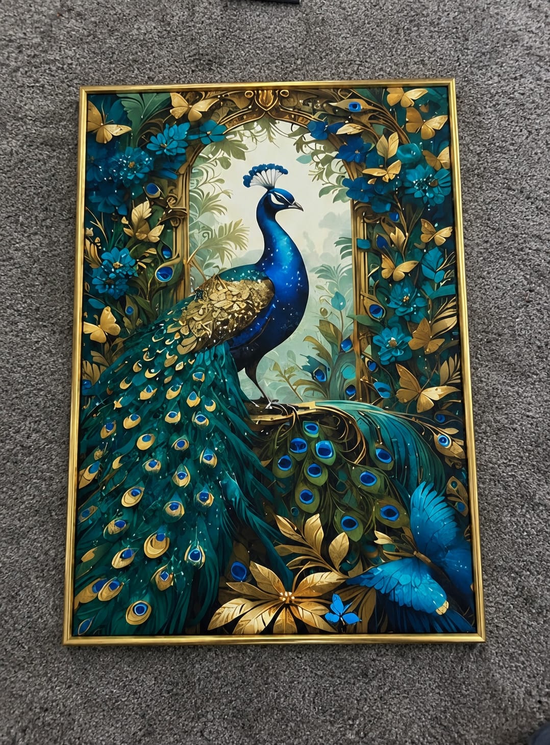 Royal Majestic Peacock LED Crystal Painting