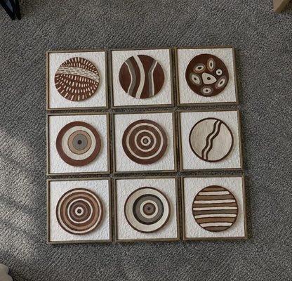 handmade 9-Piece Sand Art Painting Set