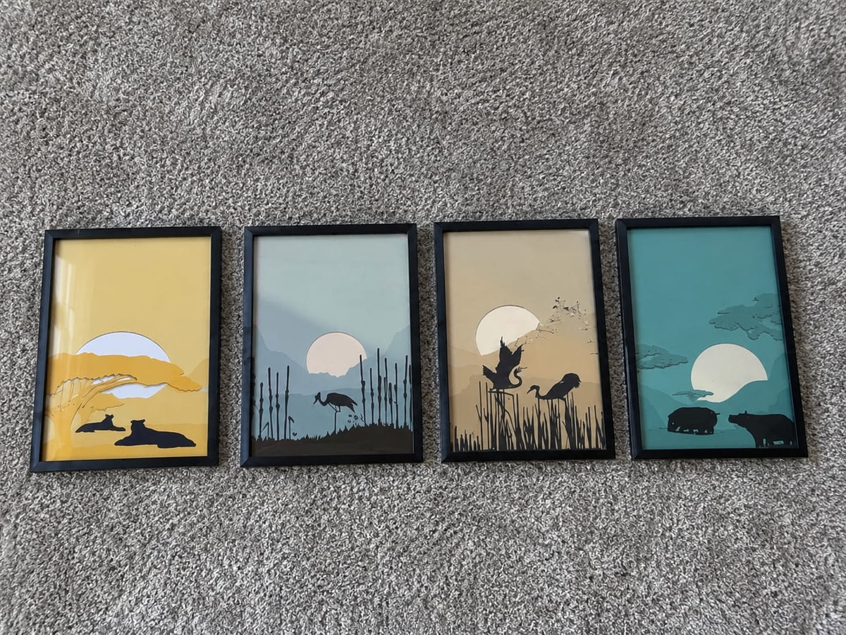 Handmade 4-Piece Sand Art Painting Set