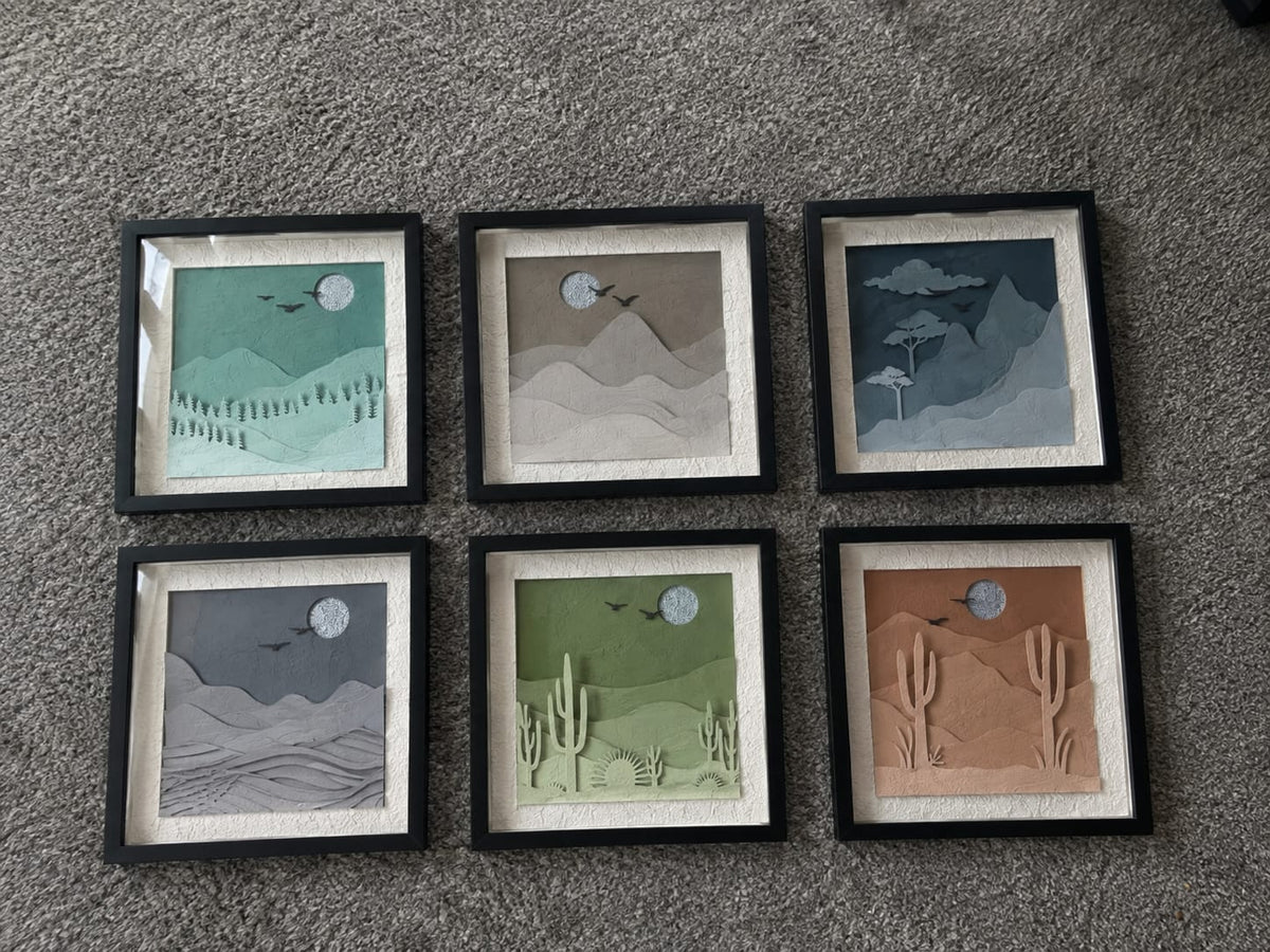 Handmade 6-Piece Sand Art Painting Set