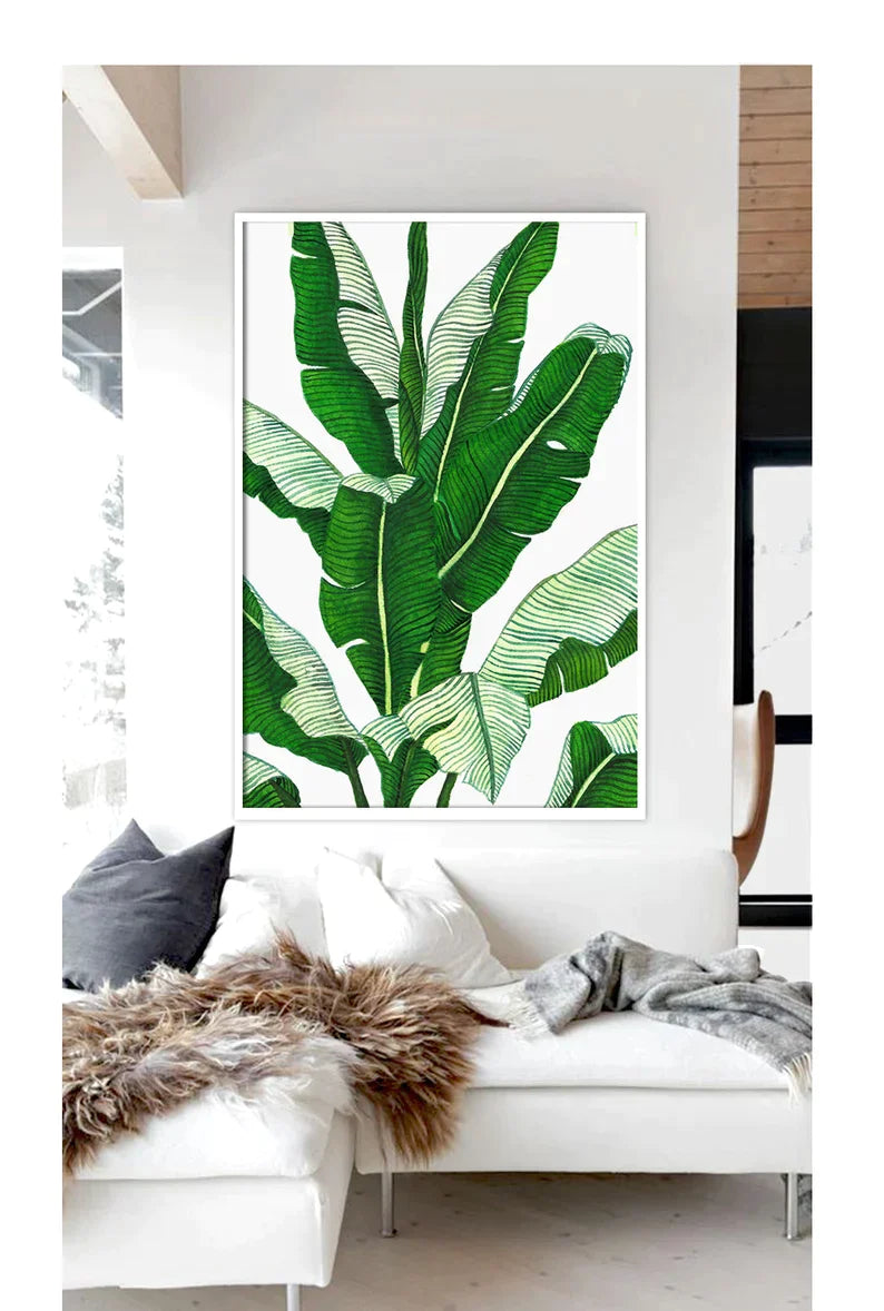 Banana Leaf Painting For Wall Art