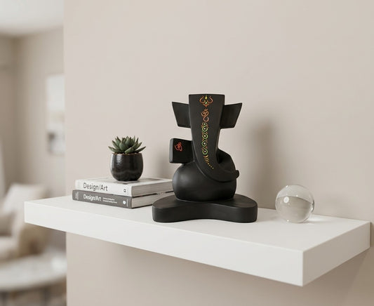 Matte Black Ganesha Artifact