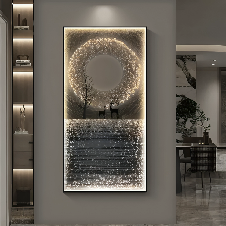 Crystal Porcelain Painting With LED